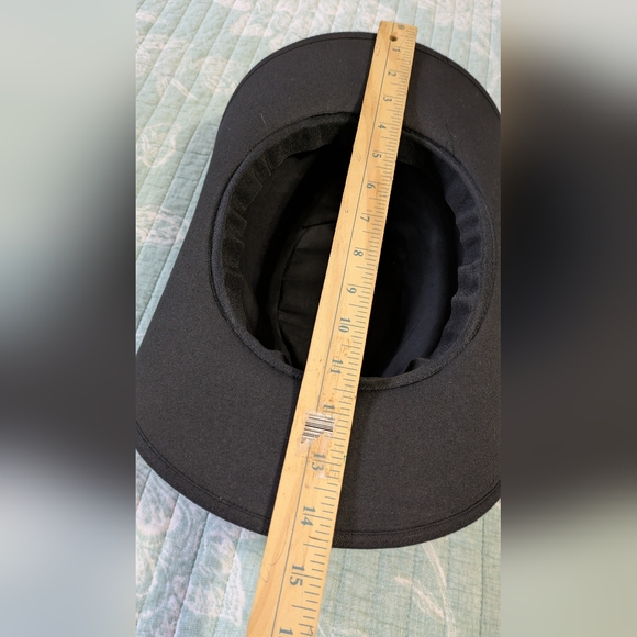 Black Jeans Studded, Light Weight, Women's Cowboy Hat With Side Snap Buttons. - Picture 6 of 12